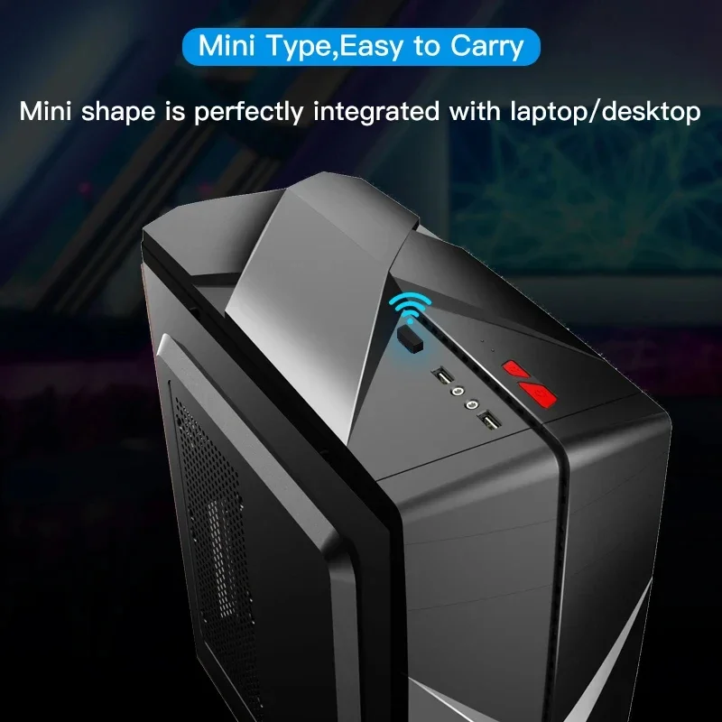 Сетевая карта 900 Мбит/с Bluetooth 5,3 WiFI 6 USB-адаптер Беспроводной Wlan-приемник Двухдиапазонный драйвер 2,4G 5 ГГц Бесплатно для ПК Win 10 11