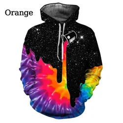Unisex Funny 3d Print Hoodies For Men Colorful Starry Sky Print Hooded Sweatshirt Fashion Pullover Sweatshirts Streetwear Tops