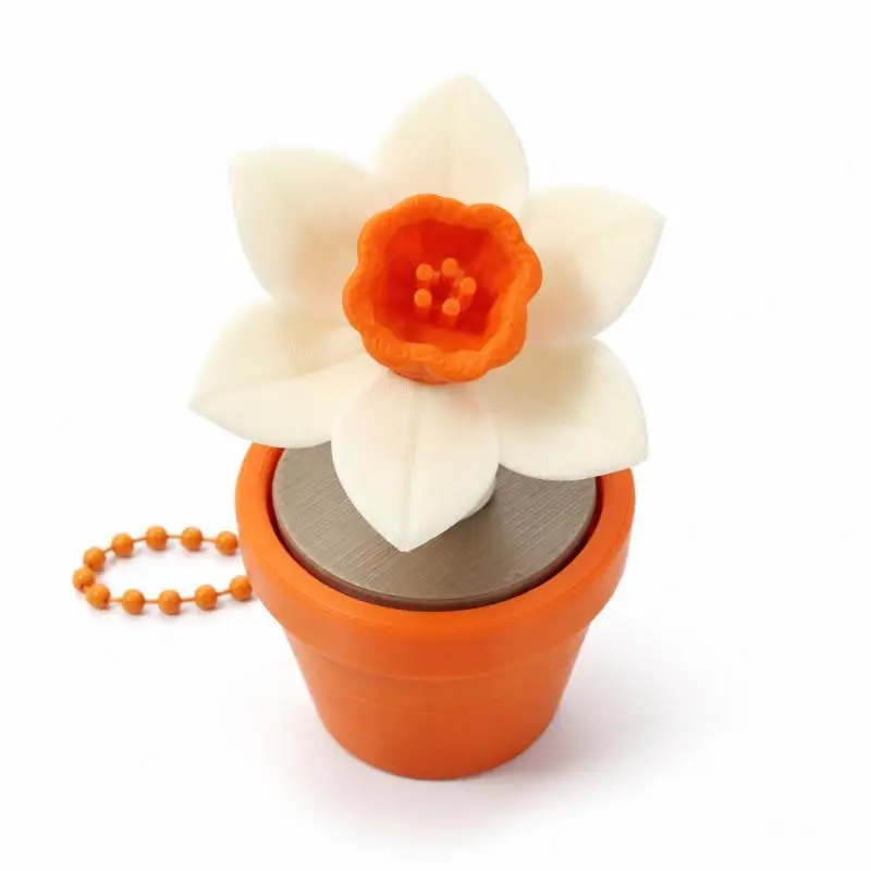 Winziger Topfpflanzen-Fidget-Charm, Umweltfreundlicher PLA 3D-Gedruckter Frühlings-Blumen-Pflanzen-Stil Entspannungs-Rucksack-Deko-Schlüsselanhänger – Detail 10