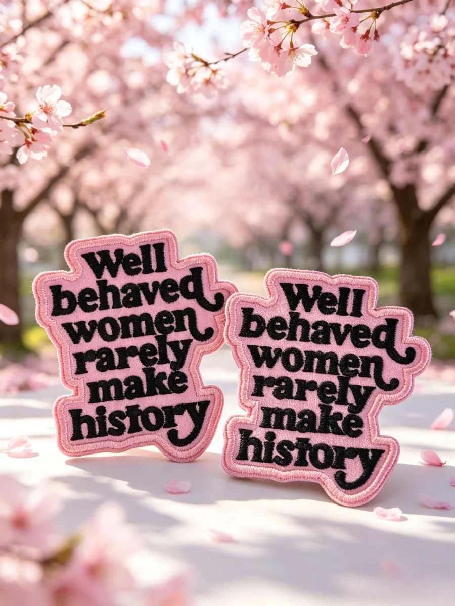10Pcs Well Behaved Women Rarely Make History Embroidered Patch