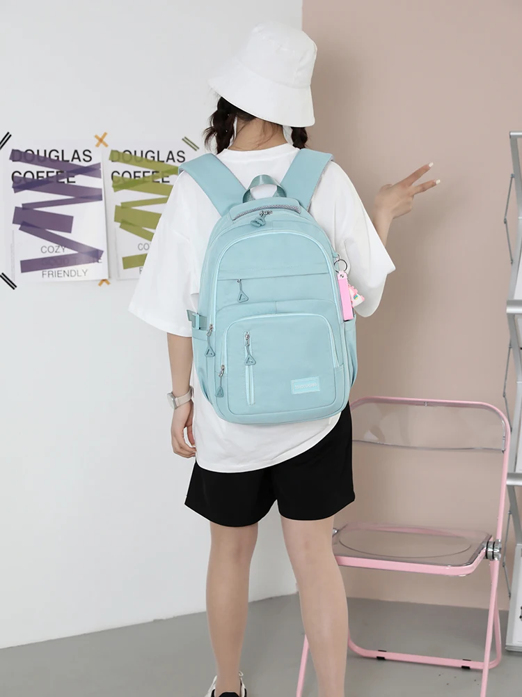 Tas Sekolah Ringan Kapasitas Besar Baru 2025 untuk Siswa SMP dan SMA dengan Perlindungan Ba, Tas Kuliah Sle Bapa