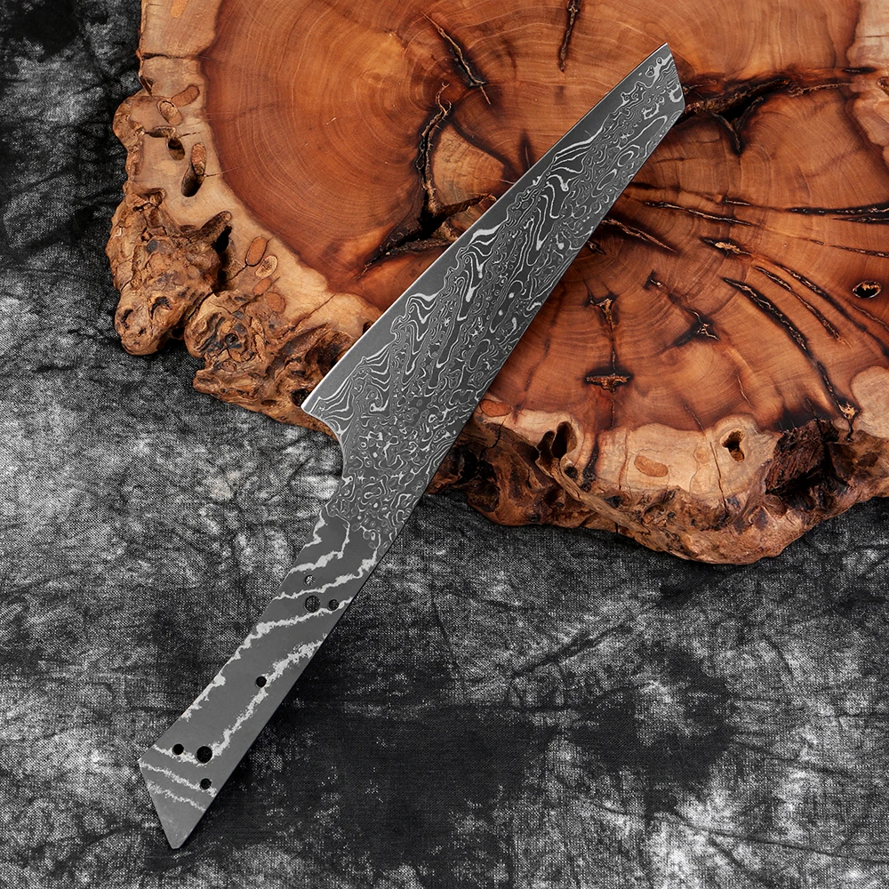 شفرات سكاكين الشيف اليابانية ا - مراجعة Knife Blade Blank Damascus Steel Forged وسعره