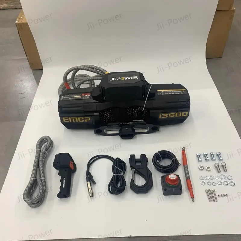 High quality 12v Electric Cable Winches 6000lbs 12000lbs 13500lbs 15000lbs Portable Battery for 4x4 car