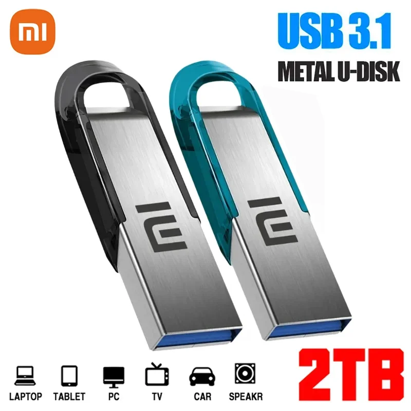 Xiaomi 2TB 3.0 USB Flash Drive Metal High-Speed Pen Drive 1TB 512GB Waterproof Type-C Usb PenDrive For Computer Storage Devices