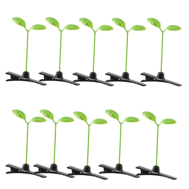 

2 шт. Заколки для волос в виде ростков травы и растений, корейские милые заколки-грибочки, женские аксессуары для волос