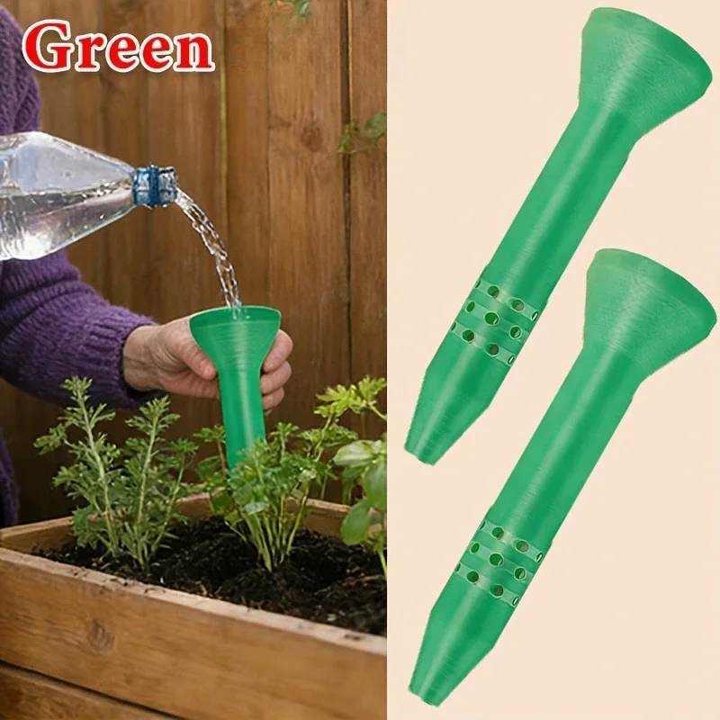 1pc Gardening Irrigation Plastic Funnel 13cm Ultra-Long Guide Tube Design for Garden Watering Landscape Irrigation