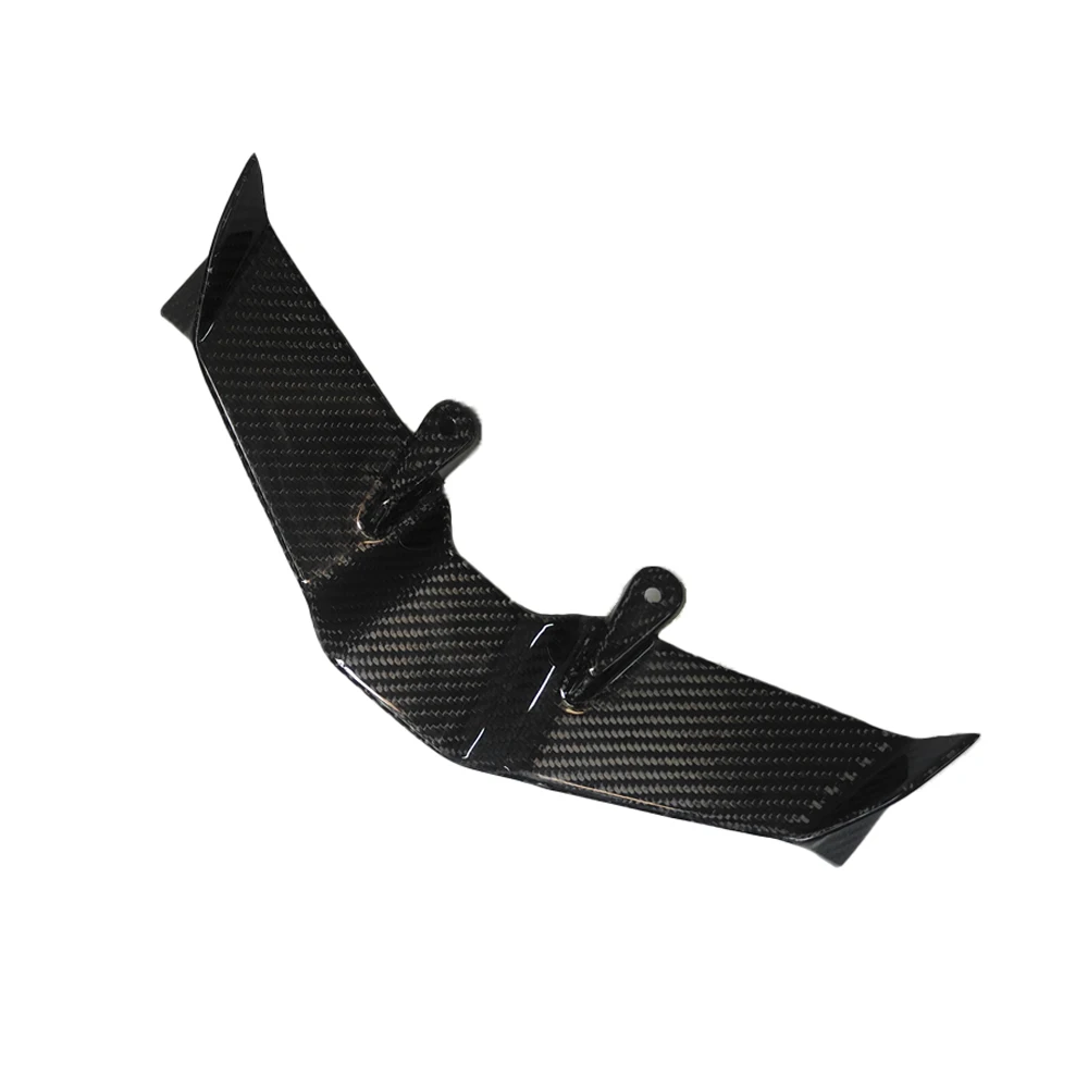 new for Triumph Street Triple 765 Carbon fiber motorcycle exposed front spoiler Winglet aerodynamic GP wing kit spoiler2019-2025 - Image 6