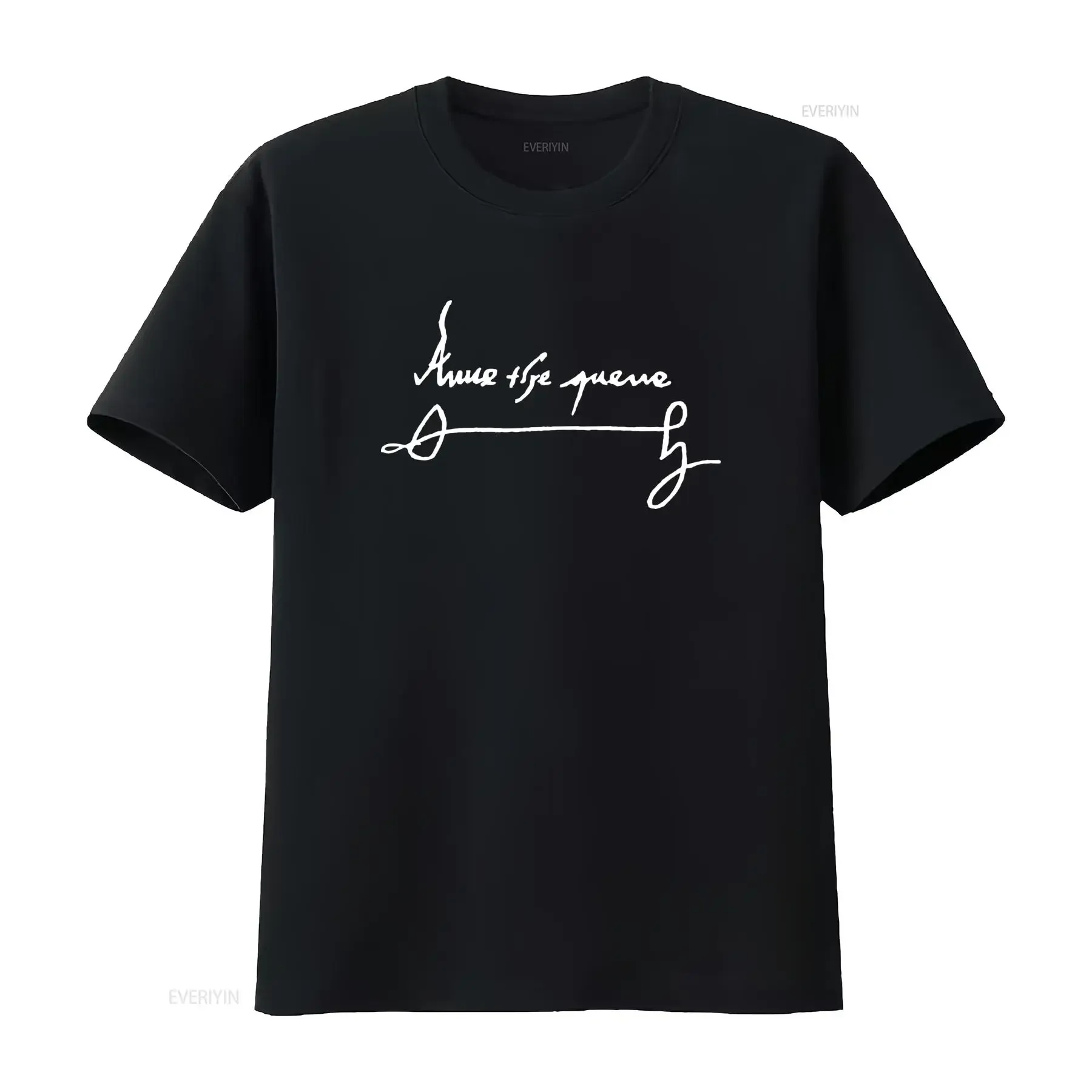 Anne Boleyn Signature The Queen Tudors Quene T Shirt Casual Fashion vintage Washed Slightly designer clothes fashion graphic