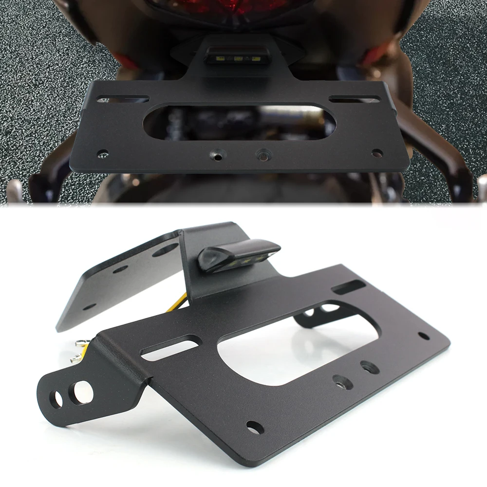 

Motorcycle License Plate Tail Frame Holder Bracket Fit For Triumph Daytona 675 Street Triple 765 Daytona Moto2 Fender Eliminator