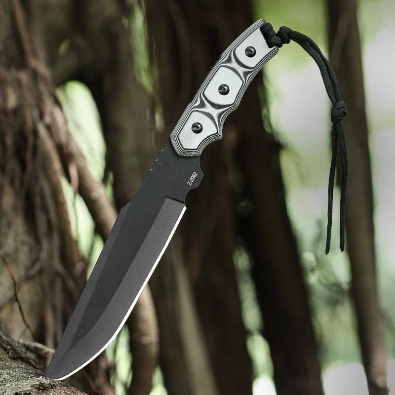 EDC Outdoor with Sheath Straight Knife Fixed Blade Multifunctional Tools Camping Fishing Wilderness Adventure Gift for Boyfriend