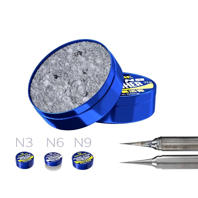 Clean the soldering iron tip maintain and remove the black layer MCN20 repair soldering iron tip resurrection paste