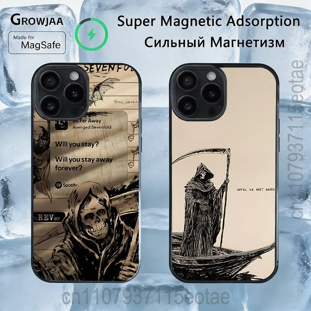 

Avenged S-Sevenfold A7X Band For IPhone 17,16,15,14,13,12,11,Pro,Max,Plus,Mini,SE4,E Protective Magnetic Case Cover