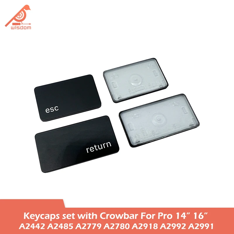 Laptop A2442 A2485 A2779 A2780 A2918 A2992 A2991 Keycaps Keys Key Cap Set for Macbook Pro M1 M2 M3 14" 16" Keyboard Repair
