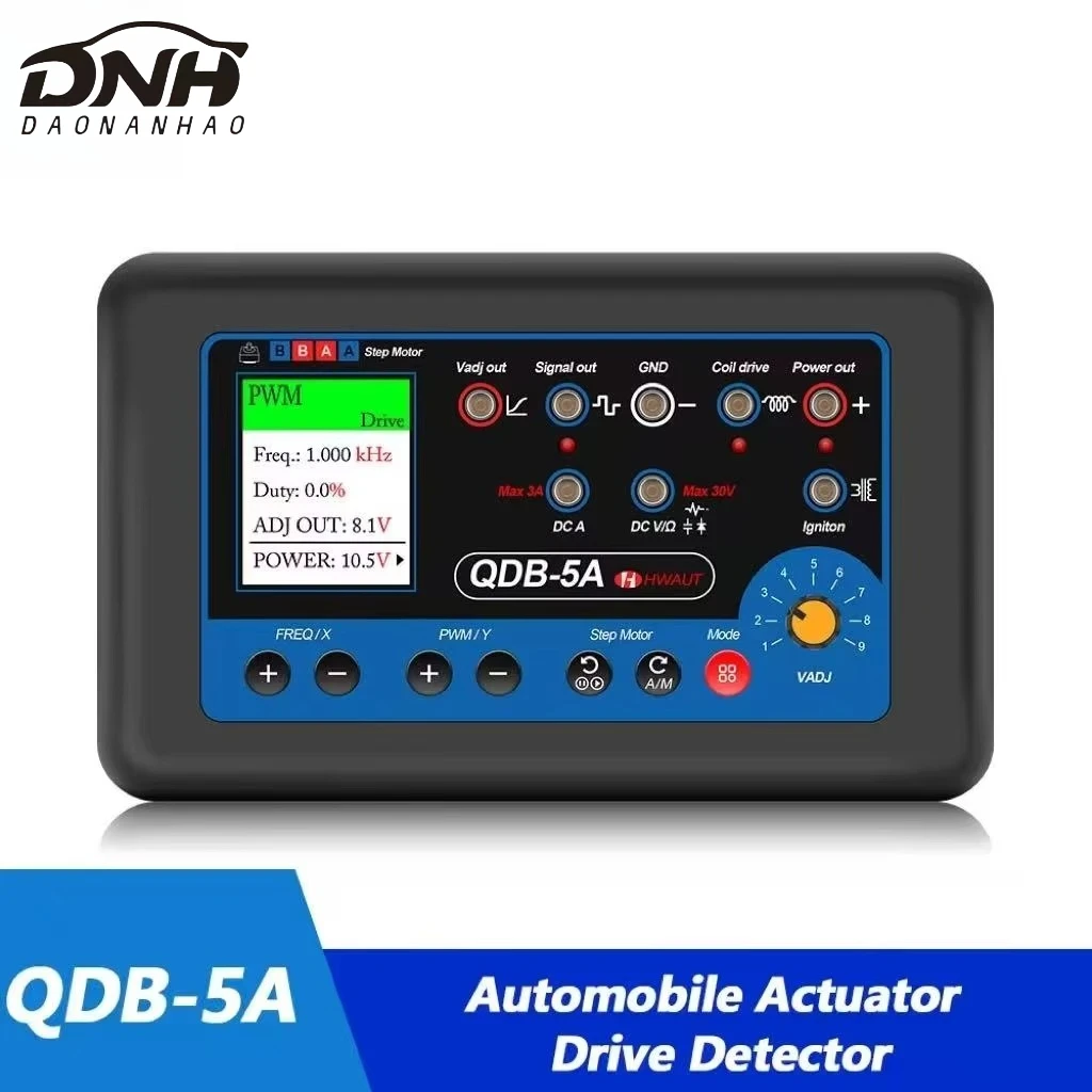 QDB-5A Car Sensor Tester Oscilloscope QDB 3A PWM Drive Stepper Motor Driver Ignition Coil Auto Actuator Tester Diagnostic Tools