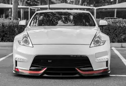 For Nissan 2015+ 370Z Z34 Fit NSMO Bumper Front Lip FRP Unpainted Bodykits