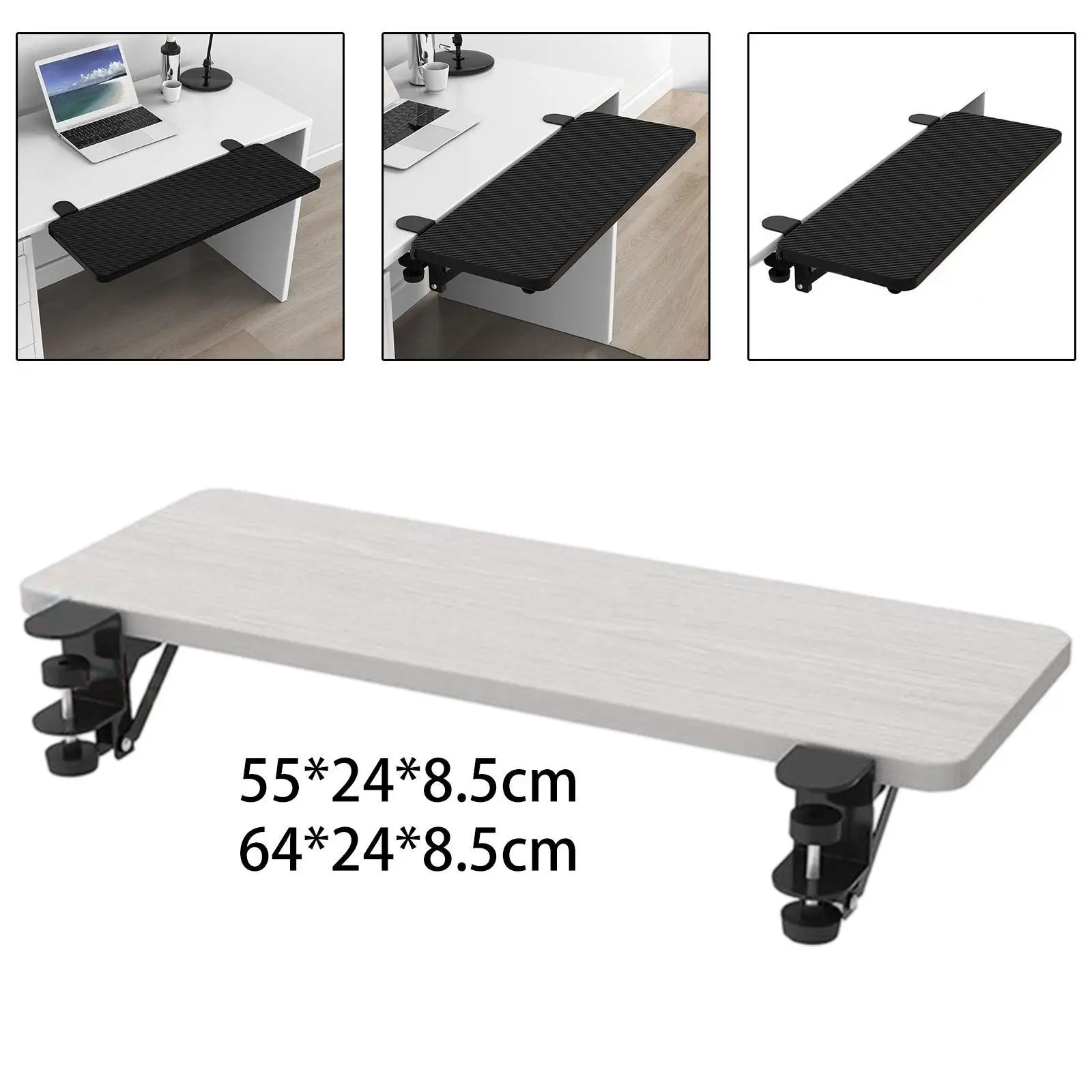 

Эргономичный удлинитель для стола, крепление для стола без перфорации, подставка для запястий, подлокотник, поддержка запястья для компьютерной платформы, домашняя клавиатура, офис