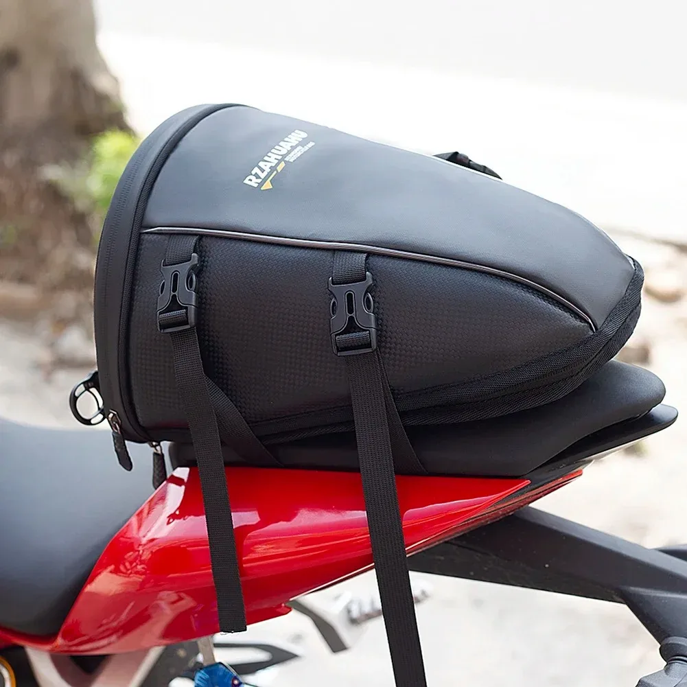 Motorcycle Backpack Large Capacity Motorbike Tail Bag Wear Resistant Waterproof Rear Motorcycle Suitcase for Electric Bike Bag