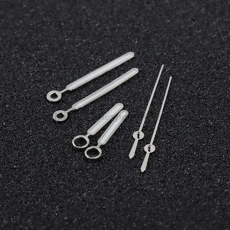 مشاهدة الأيدي الفضة مشرق الأخضر مضيئة الإبر مناسبة ل Nh35 Nh36 4R حركة ModS مؤشر لساعة Seiko استبدال جزء