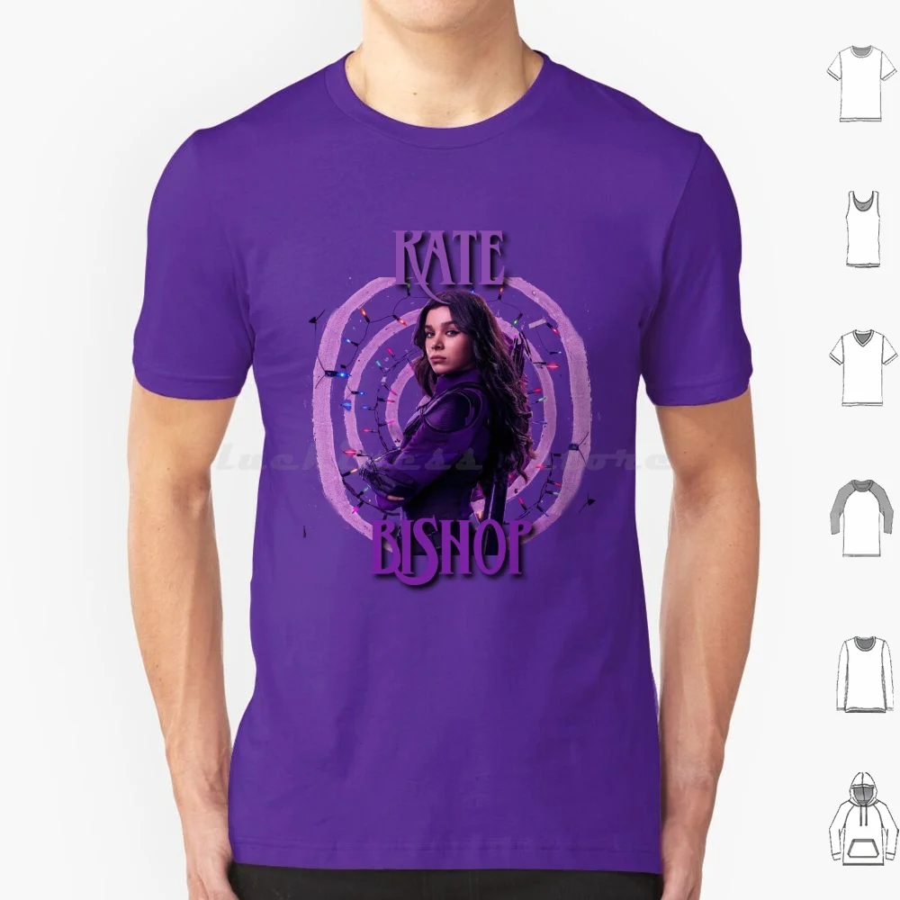 Camiseta Kate Bishop talla grande 100% algodón Hawkeye Lady Hawk Kate Bishop Hailee Steinfeld