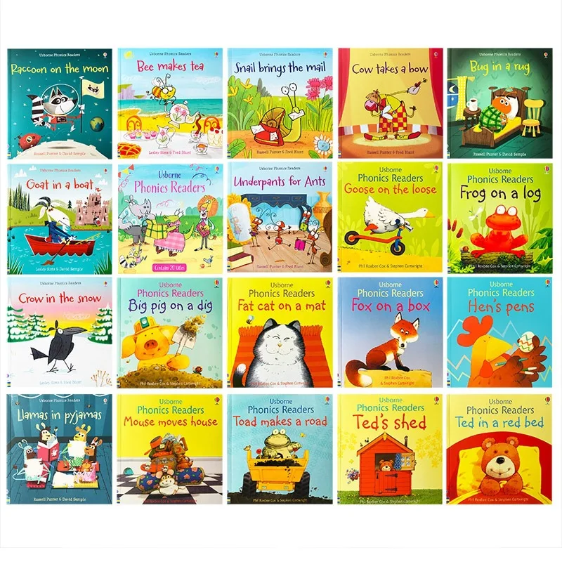 Imagem -02 - Usborne Leitores de Fonia Inglês Livro p Criança Crianças Educação Precoce Palavra Frase Livro de Aprendizagem Idade 03