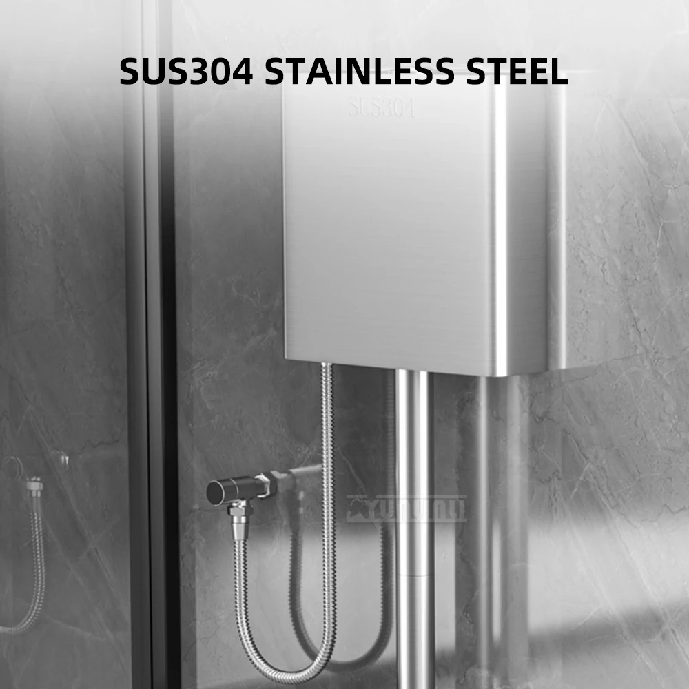 304 Stainless Steel Flush Tank Home bathroom squat toilet water tank Toilet wall-mounted flushing tank
