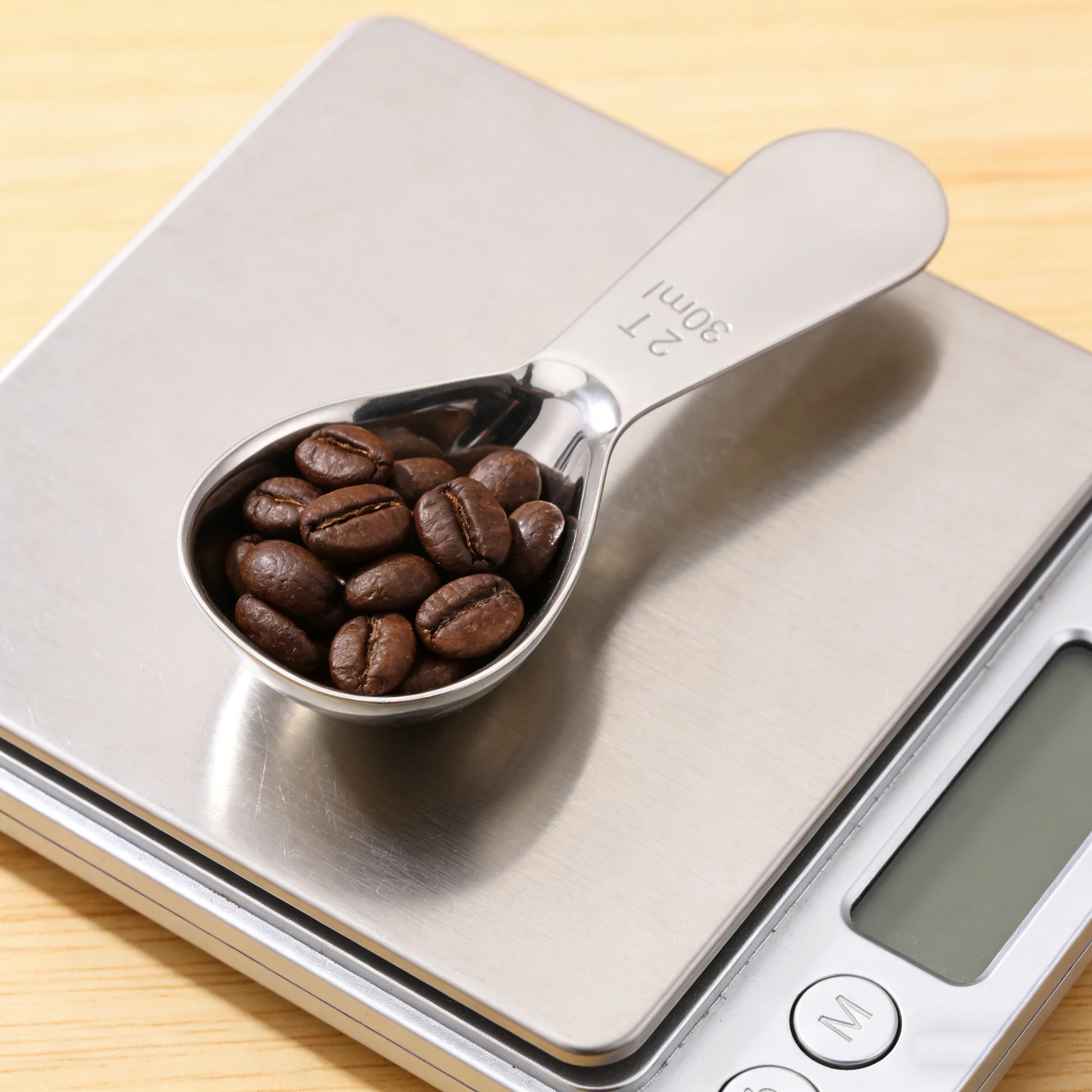 

2Pcs Stainless Steel Coffee Scoop Precise Measuring Spoon for Ground Coffee Tea Sugar Flour Kitchen Utensil Short Handle