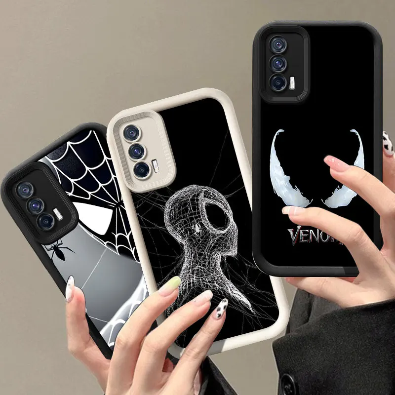 Venom Spider-Man Phone Case For VIVO V30 X80 X90 X100 Pro V29E V30E V40 Y75 Y78 Y100 5G Y02 Y17 Y22 Y76 S Y03 Y21 Y27 Y28 Y35