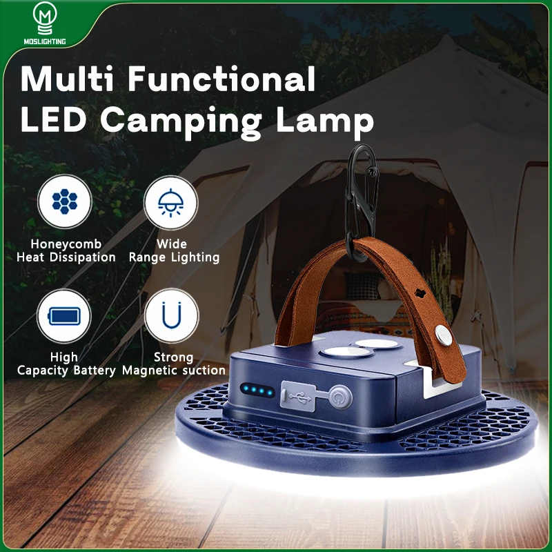 Maetff 13500mAh LED Rechargeable Lantern Portable Emergency Night Market Light Outdoor Camping Bulb Tent Lamp Flashlight