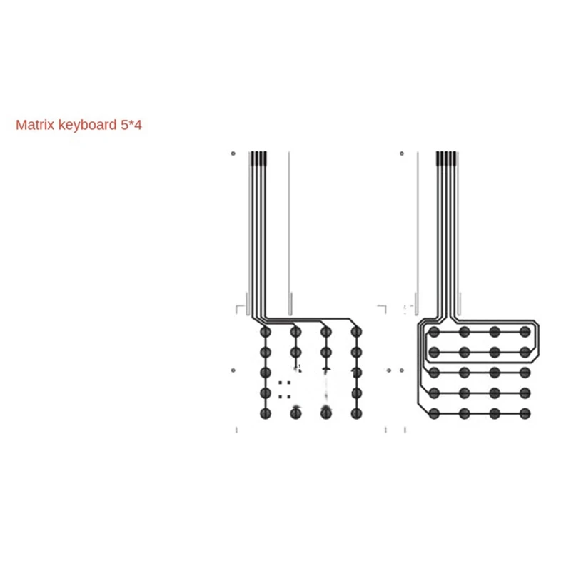 

10 PCS 4X5 Key Membrane Switch Keyboard 20 Keyboard Membrane Switch Diy Kit Brand New Flexible