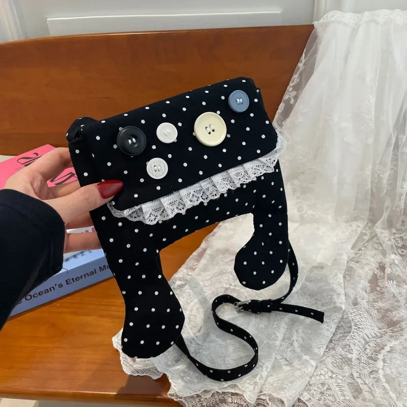 

Wave Point Music Note Stylish Versatile Crossbody Shoulder Bag Small Square Trendy Bag