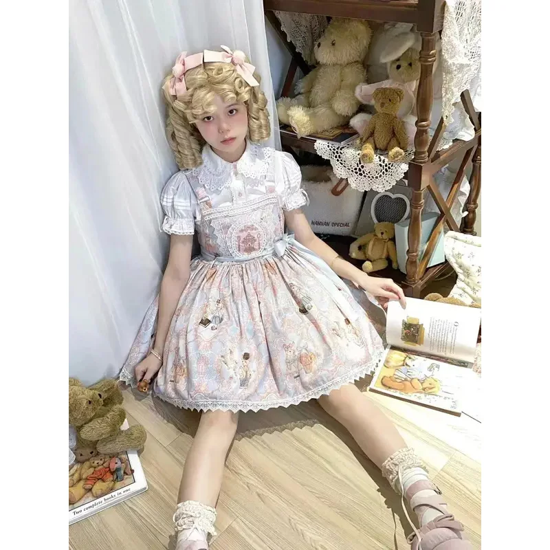하라주쿠 일본 패션 로리타 드레스 드레스 소녀 달콤한 공주 파티 베스 티드 티 파티 학생 생일 선물 귀여운 공주
