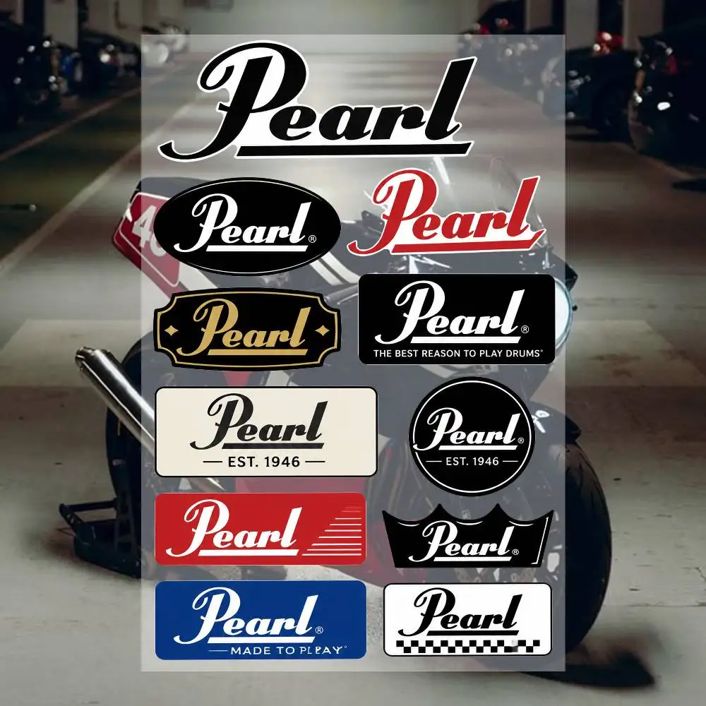 P-E-arl Waterproof Vinyl Stickers for Car Motorcycle Bike Skateboard Laptop Bottle Phone