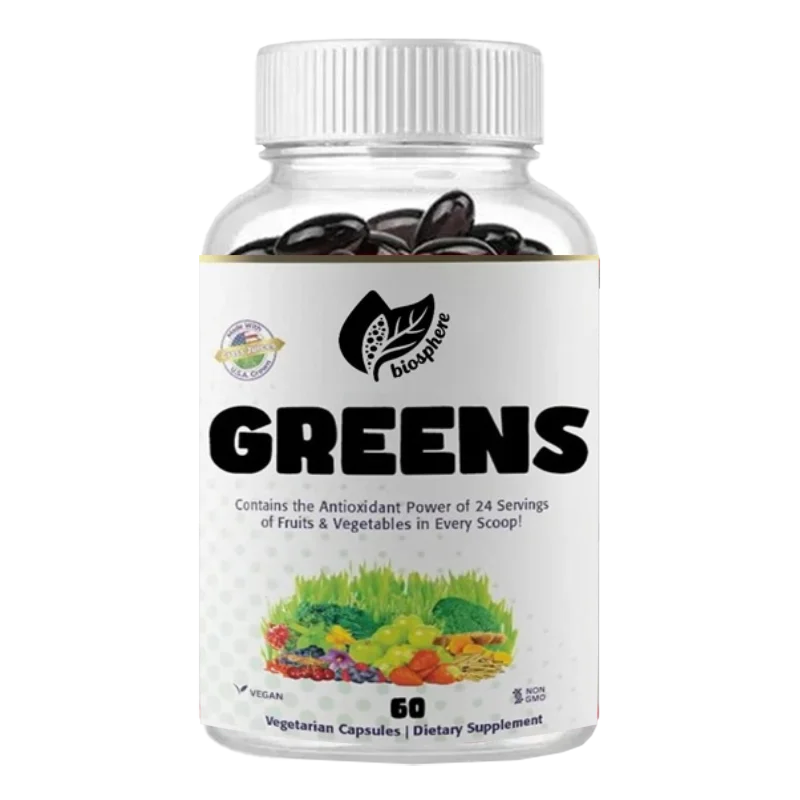 

Superfoods Include Over 42 Organic and Wild Ingredients, Probiotics, and Enzymes, with 60 Capsules