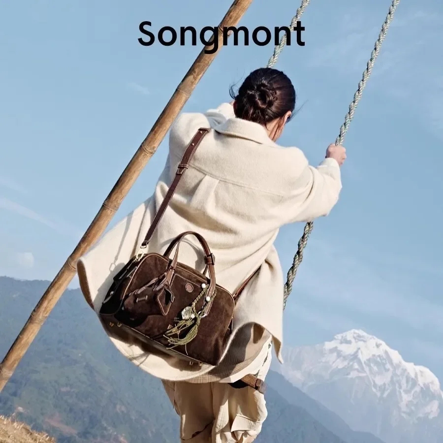 

Сумка для боулинга Songmont Tracking Series, винтажная сумка Boston большой вместимости для работы и путешествий