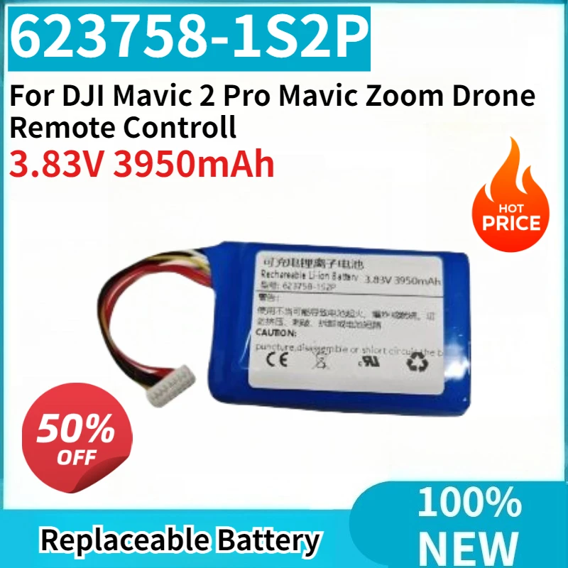 High Quality New Replaceable Battery 623758-1S2P 3.83V 3950mAh for DJI Mavic 2 Pro Mavic Zoom Drone Remote Controll Batteryer