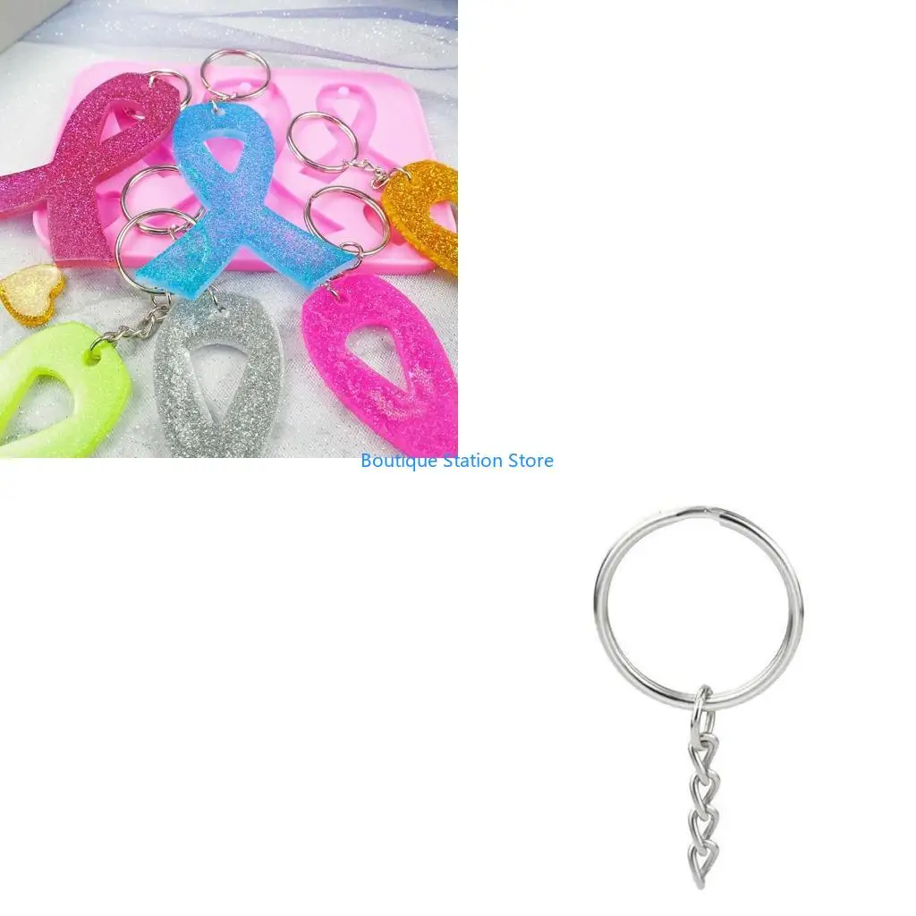 

Y55F DIY СПИД, осведомленность о раке, брелок с бантом, силиконовая эпоксидная форма, сделай сам, орнамент, кулон, форма для для