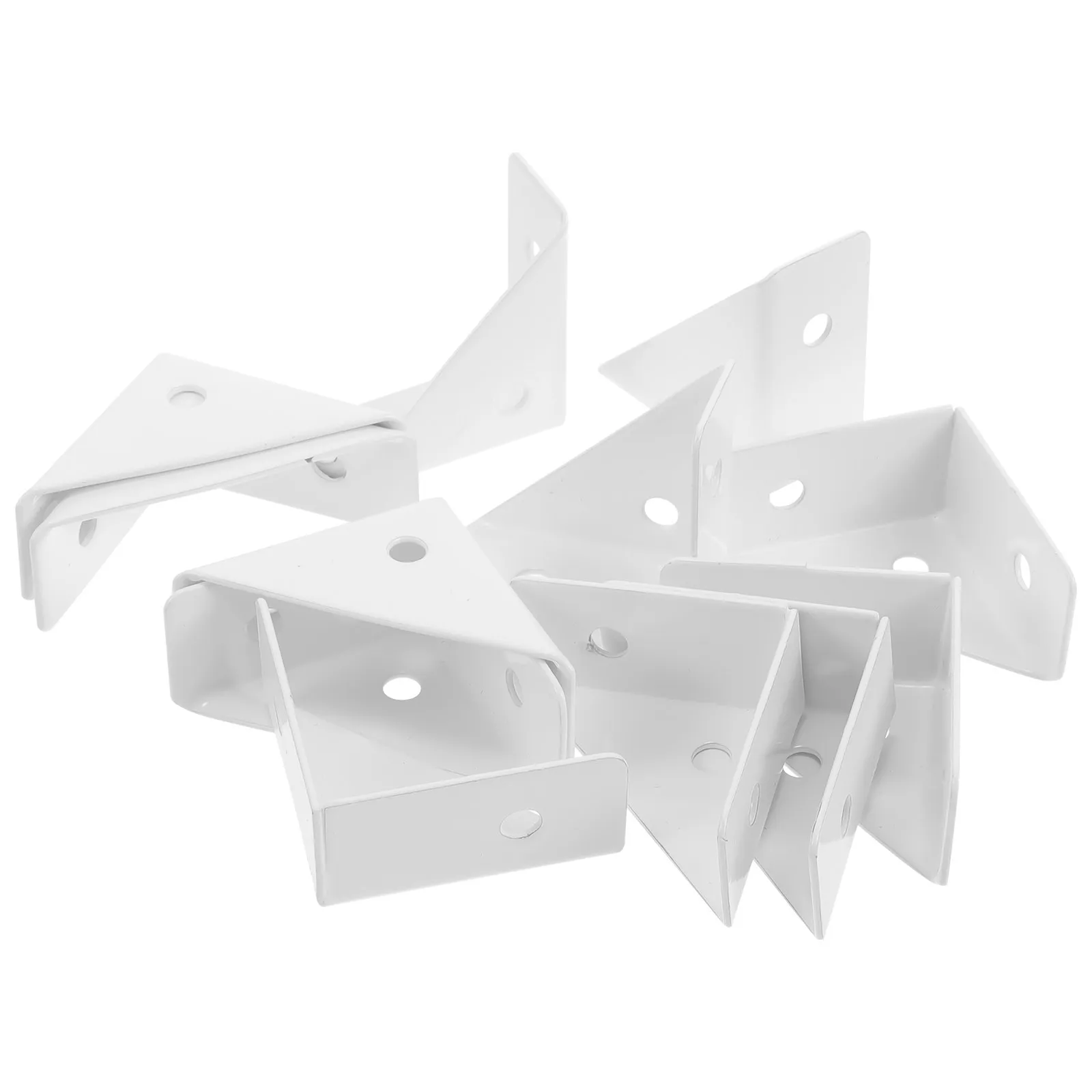 12Pcs Corner Brace Right Angle Bracket for Shelf Cabinet Table Reinforcement Stable Structure Aesthetic Interior Design Shelf