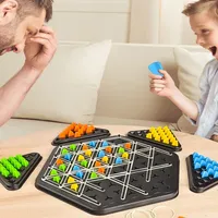 Kids Chain Triangle Chess Tables Game Splendor Duel Board Strategy Game for Kids and Adults Fun Family Game Logic Track Chess