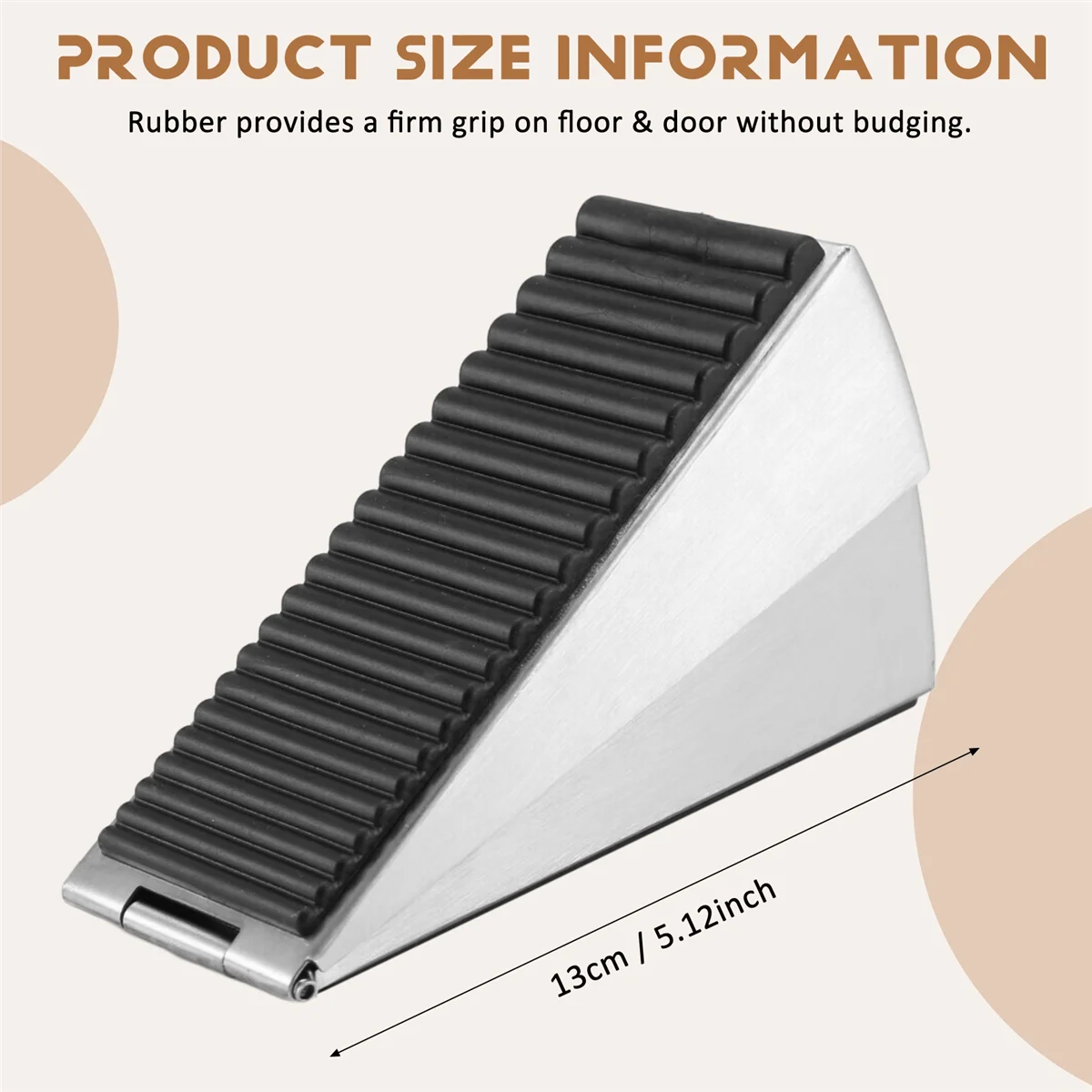 ABLJ Door Stopper,Heavy Duty Door Stop Wedge Tall Door Stoppers for Bottom of Door, Adjustable Spring Loaded Door Stop Suits
