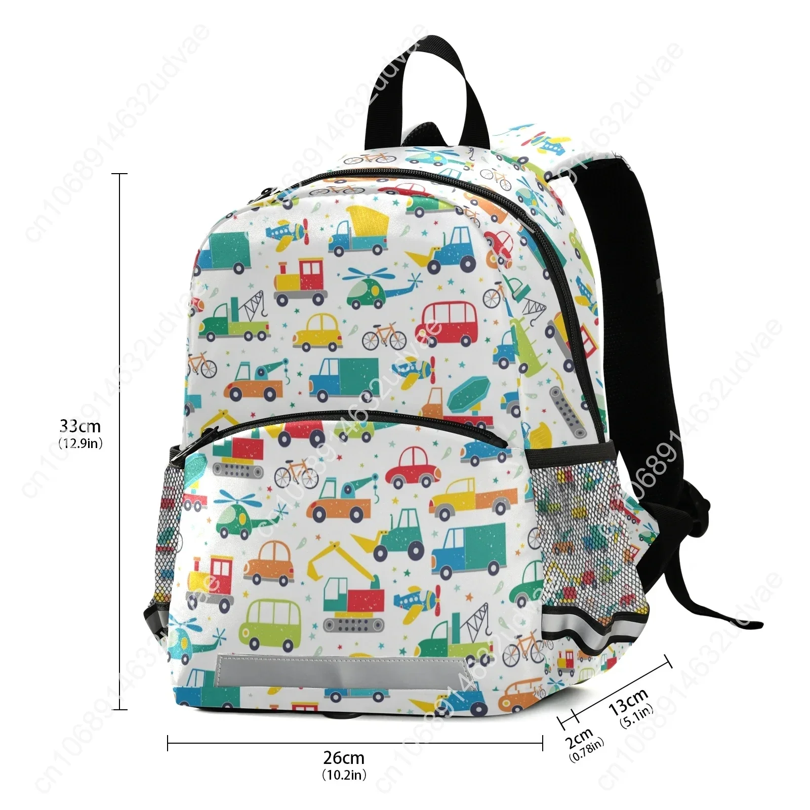 2021 Cartoon Car Boy Girl School Bags Child Printing Backpack Kindergarten Student Cute Children\'s Schoolbag Waterproof Kids