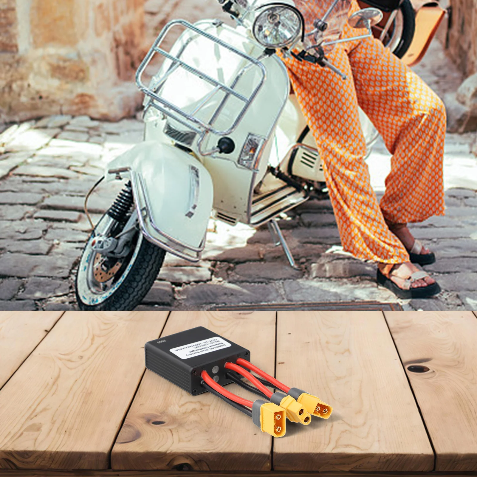 

Double Battery Parallel Module For Balanced Bicycle Lithium Discharge Power Tools Spare Parts Aluminum XT-60 Connector Fittings