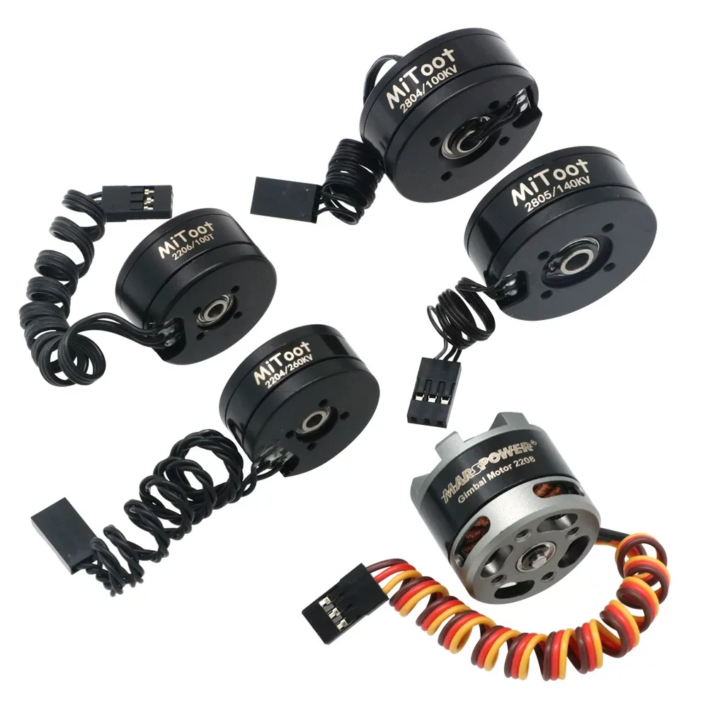 2/3pcs Mitoot 2204 260KV/2804 100KV/2805 140KV/2206 100T/2208 80T Brushless Gimbal Motor