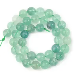 4/6/8/10mm Natural Green Fluorite Stone Beads DIY Bracelet Loose Spacer Beading For Jewelry Making Handmade Accessories Supplies