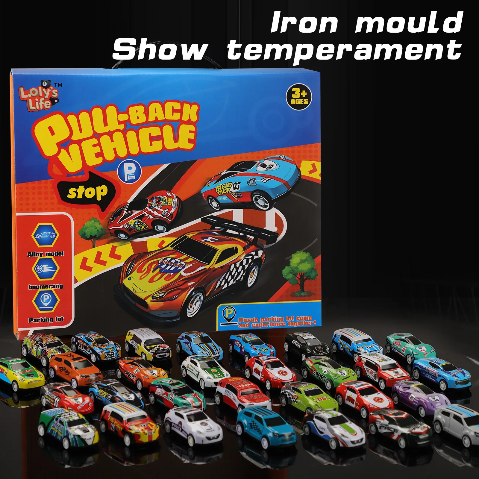 Modello da corsa in lega Reli Car Mini Reli Car Pack regalo