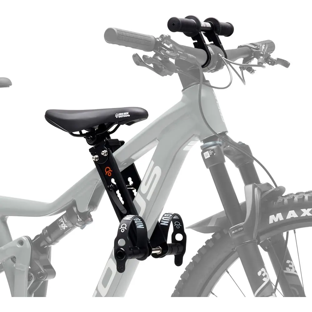 

Front-Mounted Child Bike Seat & Handlebar Combo for 2-5 Year Olds, Adjustable, Compatible with Most Modern Adult Mountain Bikes
