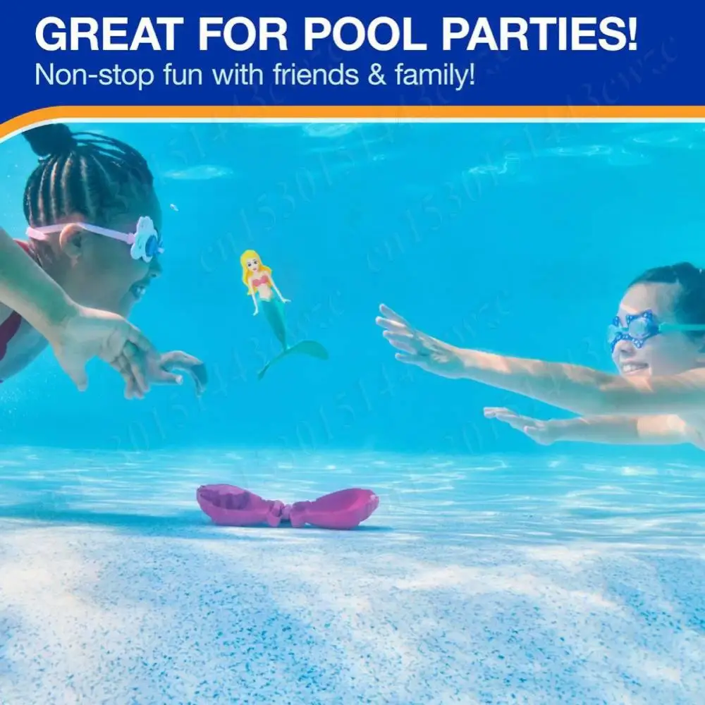 Juegos de jardín para piscina de sirena, juguetes acuáticos para niños, juguetes de baño de sirena de concha abierta automática, accesorios para piscina de agua, 1-4 Uds.