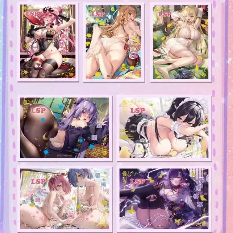 New Style Sexy Card ACG Card Goddess Story Limited  Black Silk Sexy Loli Girls Sexy Nude Tempt Interesting Card Adult Collect