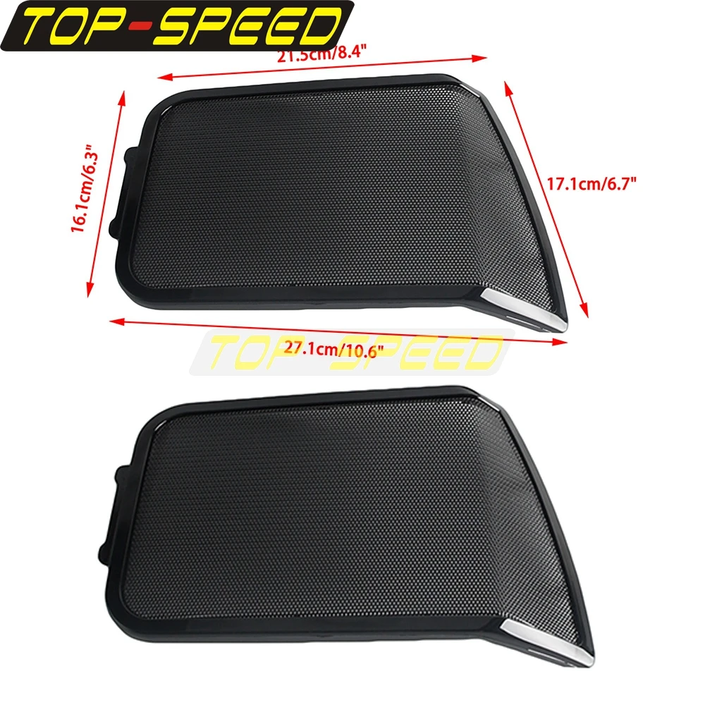 For Harley Touring Electra Street Road Glide Ultra Classic CVO FLHTCU FLHTC 94-13 Motorbike Saddlebag Speaker Lids Grills Cover