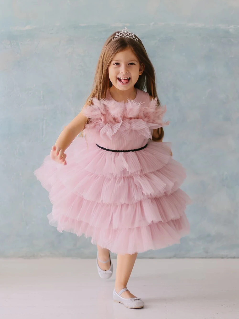 Dress for Girl 1-14 Yrs Summer Puffy New Birthday Princess Dress Ruffles Elegant Children Casual Vestidos Flower Girl Dress