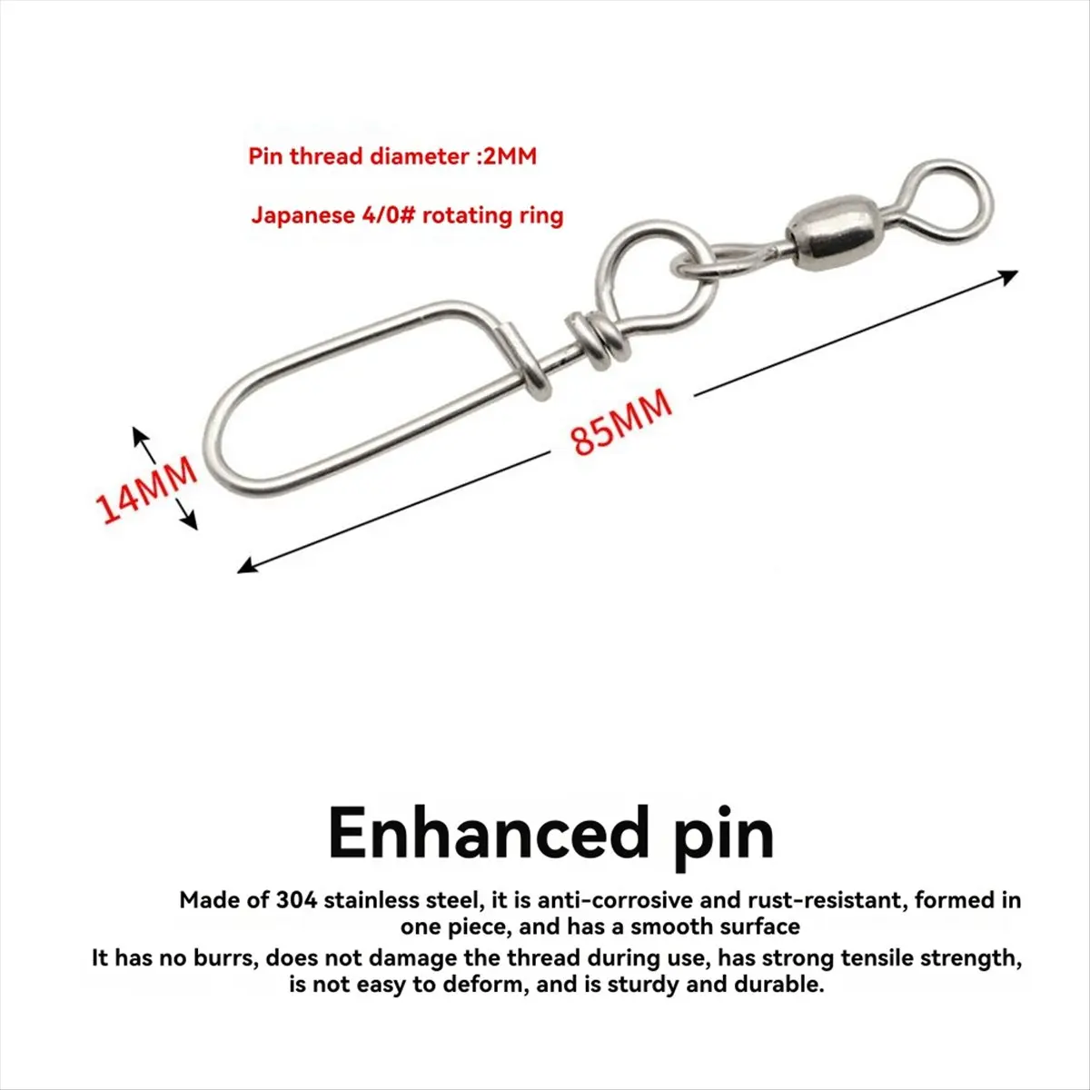 ABPF Fishing Hook Lure Connector with Shock Cord Downrigger Weight Snubber Sea Fishing Trolling Snubber Fishing Tackles